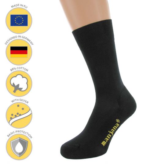 manjana® Functional Socks with Silver - Black : 41-43 Black : 41-43